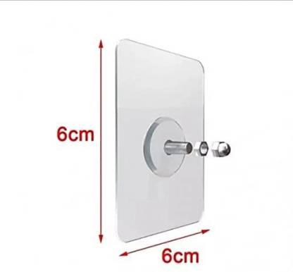 Self Adhesive Wall Hooks, Heavy Duty Sticky Hooks for Hanging 10kg (max), Waterproof Transparent Hooks for Wall (Pack of 15)