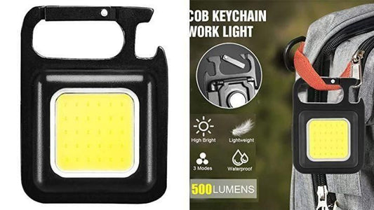 Mini LED USB Flashlight Keychain – Super Bright, Rechargeable & Compact
