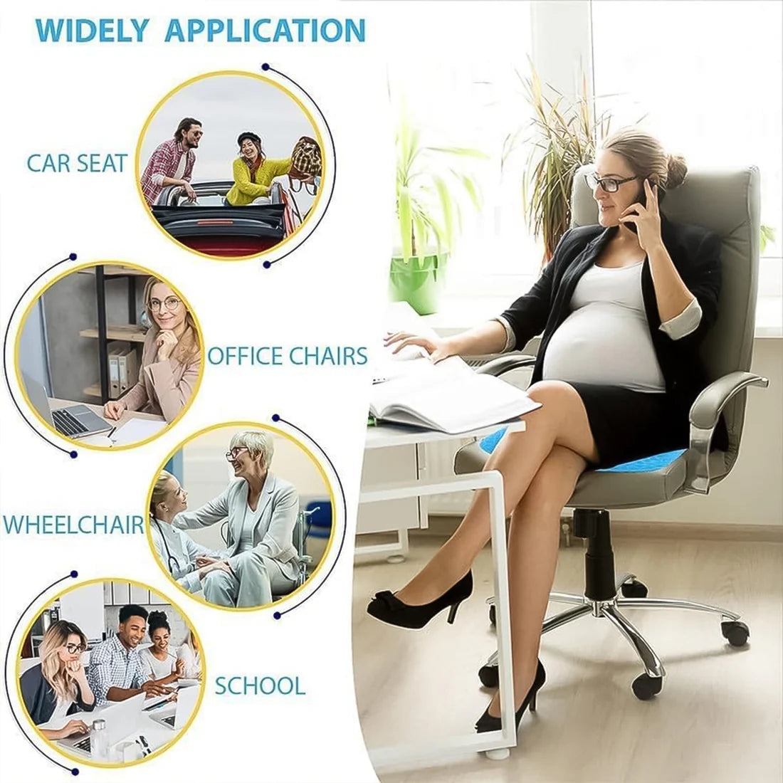 Gel Orthopedic Seat Cushion (Honeycomb Design)